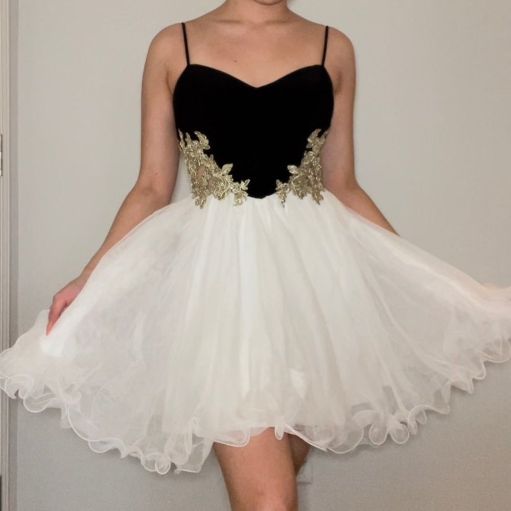 Black and White Cocktail Dress